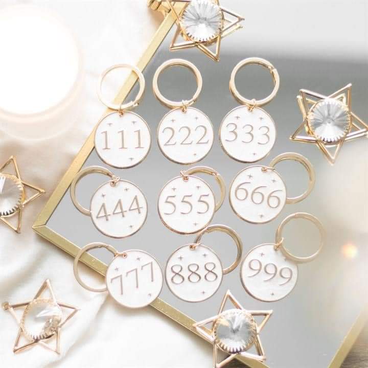 666 Angel Number Keyring