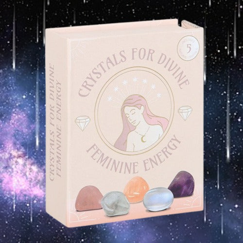 Set of 5 Crystals for Divine Feminine Energy