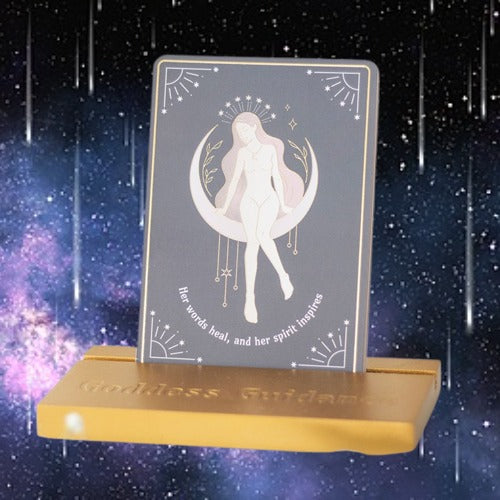 Goddess Energy Affirmation Cards with Wooden Stand