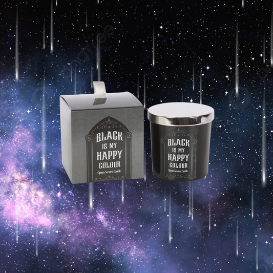 Black is My Happy Colour Opium Candle