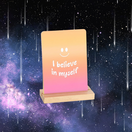 Mindful Moments Affirmation Cards with Wooden Stand