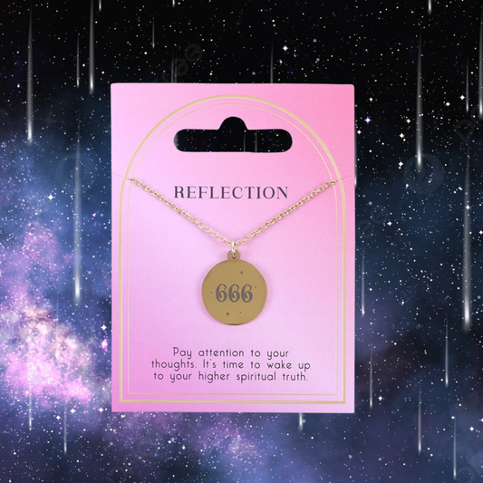 666 Angel Number Reflection Necklace