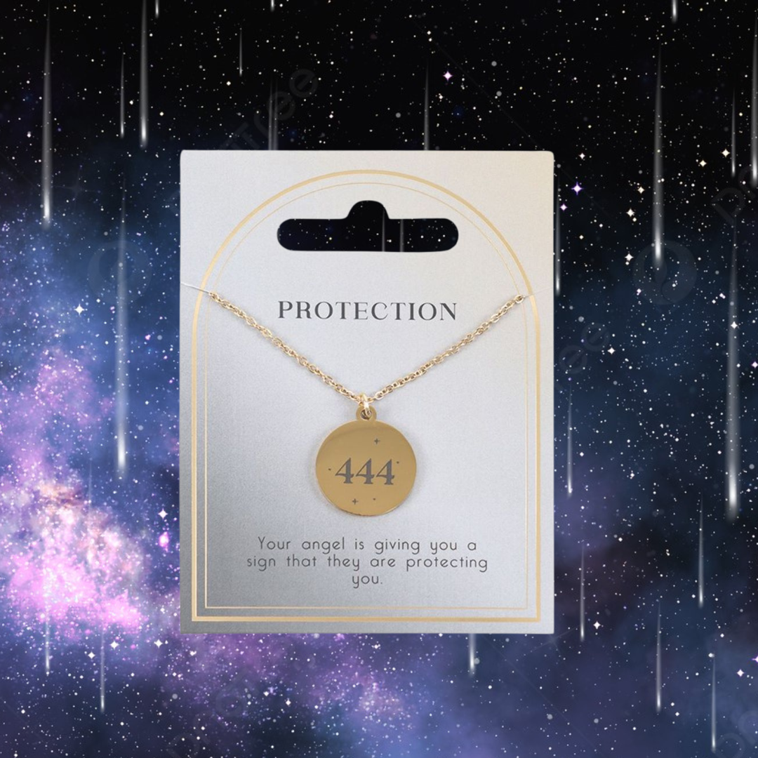 444 Angel Number Protection Necklace