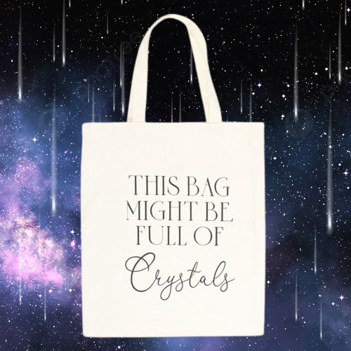 Full of Crystals Polycotton Tote Bag