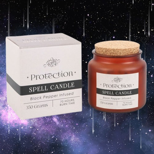 Black Pepper Infused Protection Spell Candle