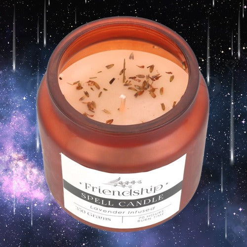 Lavender Infused Friendship Spell Candle