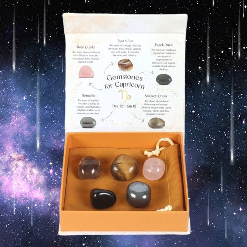 Capricorn Crystal Tumblestone Set