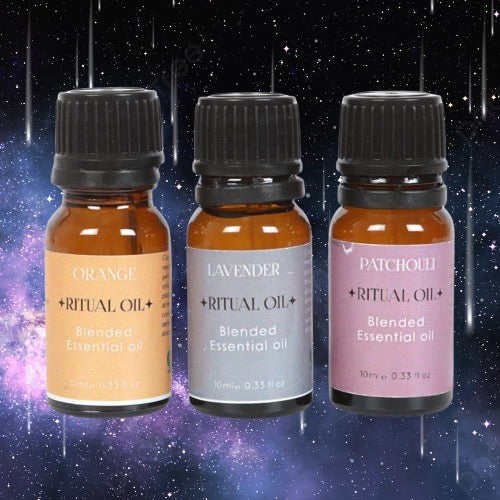 Set of 3 Stress Less Ritual Blended Essential Oils
