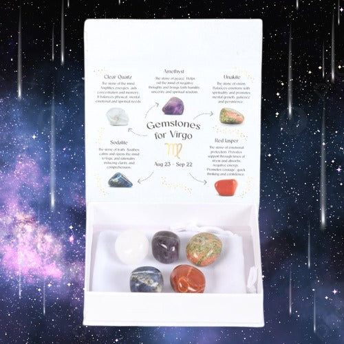 Virgo Crystal Tumblestone Set