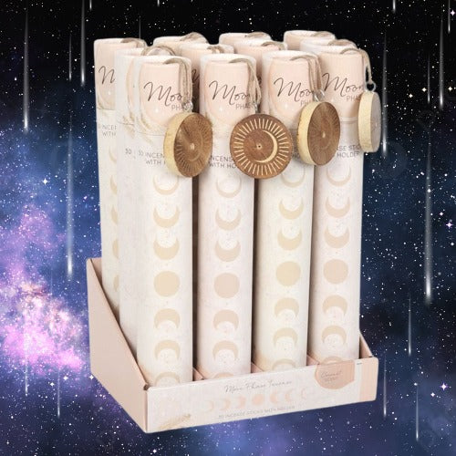 Set of 12 Moon Phase Coconut Incense Stick Gift Sets