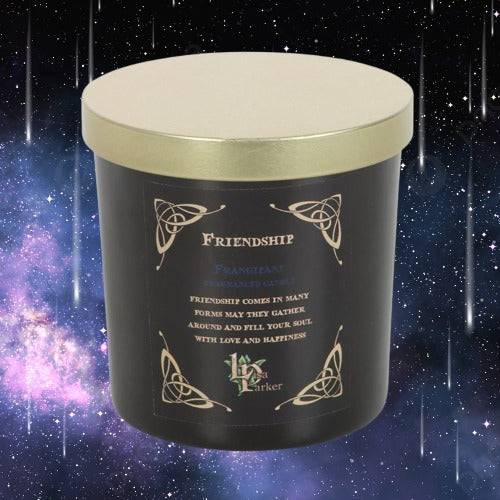 'Moon Gazing Hares' Friendship Candle by Lisa Parker