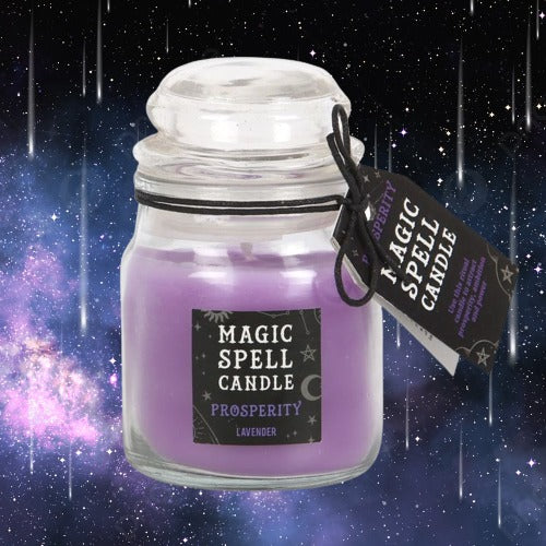 Lavender 'Prosperity' Spell Candle Jar