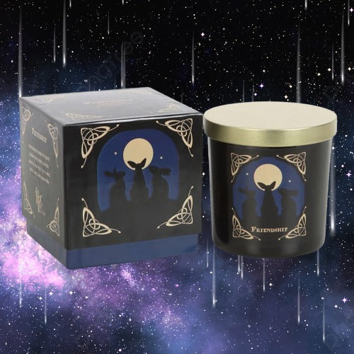 'Moon Gazing Hares' Friendship Candle by Lisa Parker