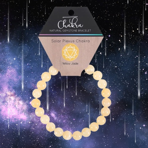 Energy and Joy: Yellow Jade Gemstone Bracelet