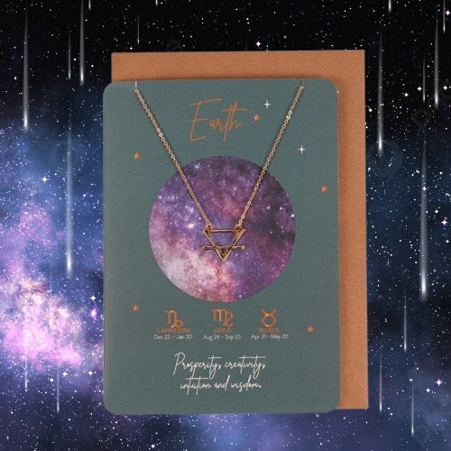 Balance and Beauty: Earth Element Sign Card
