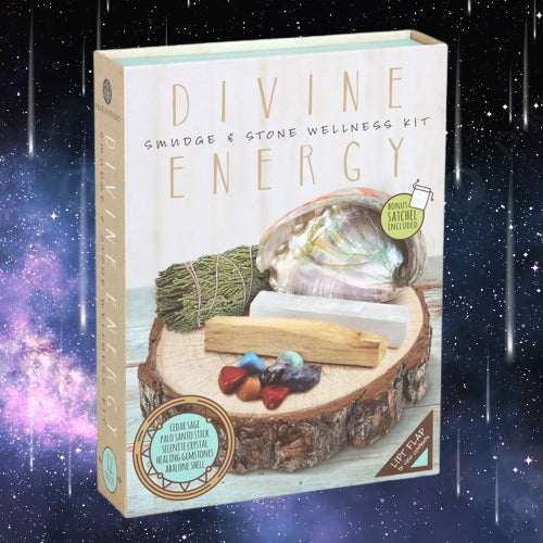 Divine Energy Smudge and Stone Wellness Kit