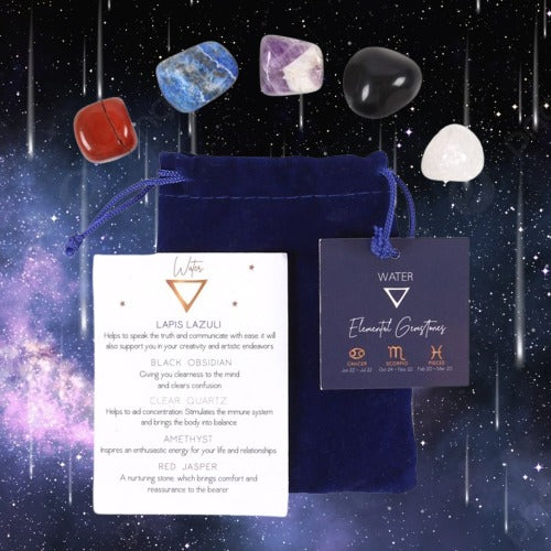 Balancing with Water: Elemental Gemstone Set