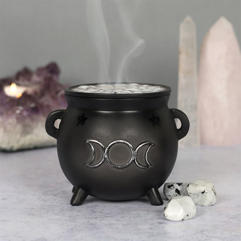 Triple Moon Incense Magic Ceramic Cone Holder